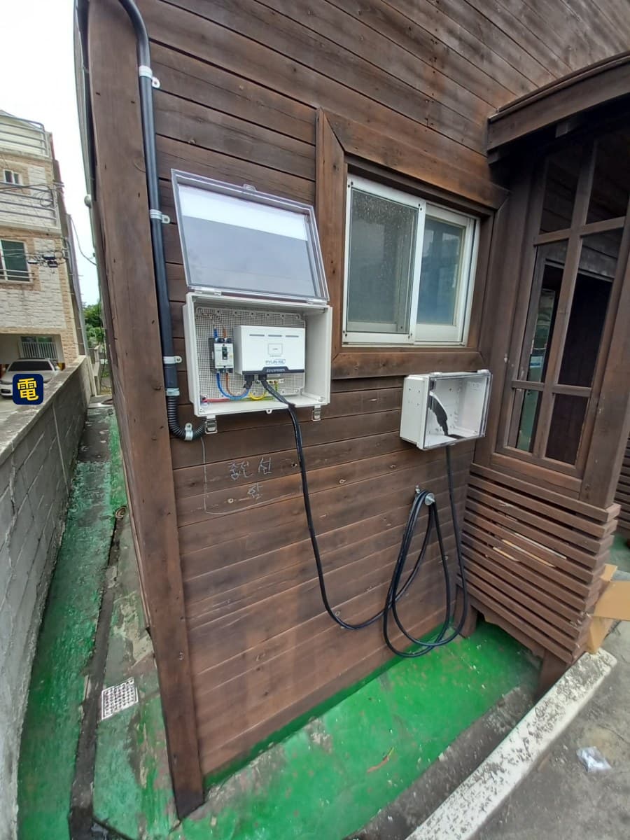 목조 외벽 벽부형